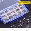 Hilitchi 510pcs M3 M4 M5 Stainless Steel Hex Socket Head