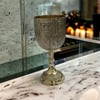 1pc Gold Chalice Cup Arthur King Brass Goblet Viking Drinking