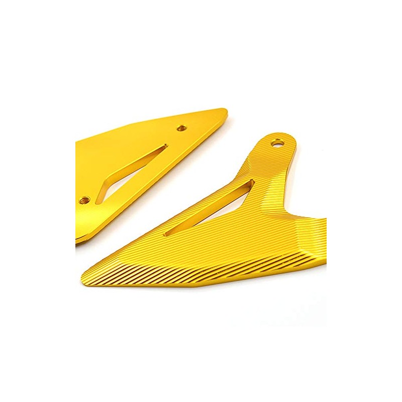 LEDISHUN Foot Peg Heel Plate Guard Protector Foot Pegs for