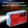 RD-666WBT Portable Solar Powered Emergency Hand Crank AM FM Radio