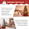 PATYDEST Christmas Tree Collar Red&Black 28.3 Inches Buffalo Plaid Tree