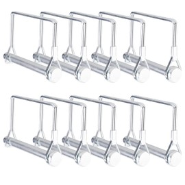 AuInn Coupler Pin, Safety Coupler Pin, Shaft Locking Pin, Trailer Pin, Wire Lock Pin, Square Shape Locking Pins for Trailer (10 PCS 8mm x 70mm)