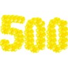 Regal Bingo Plastic Bingo Chips 500 Pcs - Clear Transparent