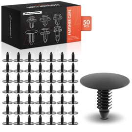 A-Premium 50PCS Nylon Fender Apron & Hood Insulator Retainer Clips Compatible with Ram 1500 & Jeep Wrangler, Compass, Patriot & Dodge Ram 2500 Ram 3500, Charger, Durango, Challenger & Chrysler 200 300