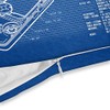 Void 8 Bit Hand Held Blueprint Kapa Cushion Cover Outdoor