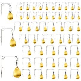 Spinnerbait Kit Gold Teardrop Blades with Smooth Spoon Lures Design