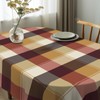 bnhjsdw Oval Tablecloth for Oval Table, Waterproof Plaid Oval Table