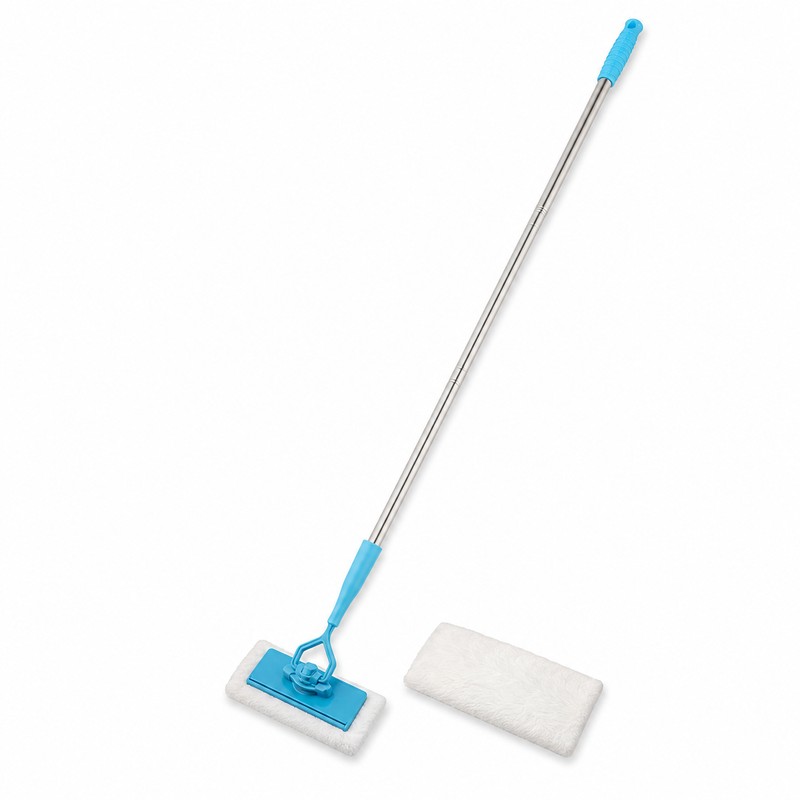 Skirting Board Cleaner Mop with Extendable Handle & Pads