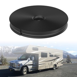 RV Trim Molding Insert 0.75'' Heavy-Duty Vinyl Trim Insert, RV Weather Stripping Exterior RV Screw Cover Trim for Use on RVs, Campers and Travel Trailers Exterior (Black, 25ft)