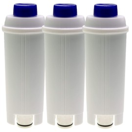 3 x Water Filter Compatible with DeLonghi Autentica ECAM23 Dedica Dinamica Eletta ESAM6720 Maestosa Perfecta PrimaDonna Magnifica S Equivalent to DLSC002 (14465)