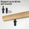 RealPlus Handrail Bracket, 3" Staircase Hand Rail Brackets for Stair