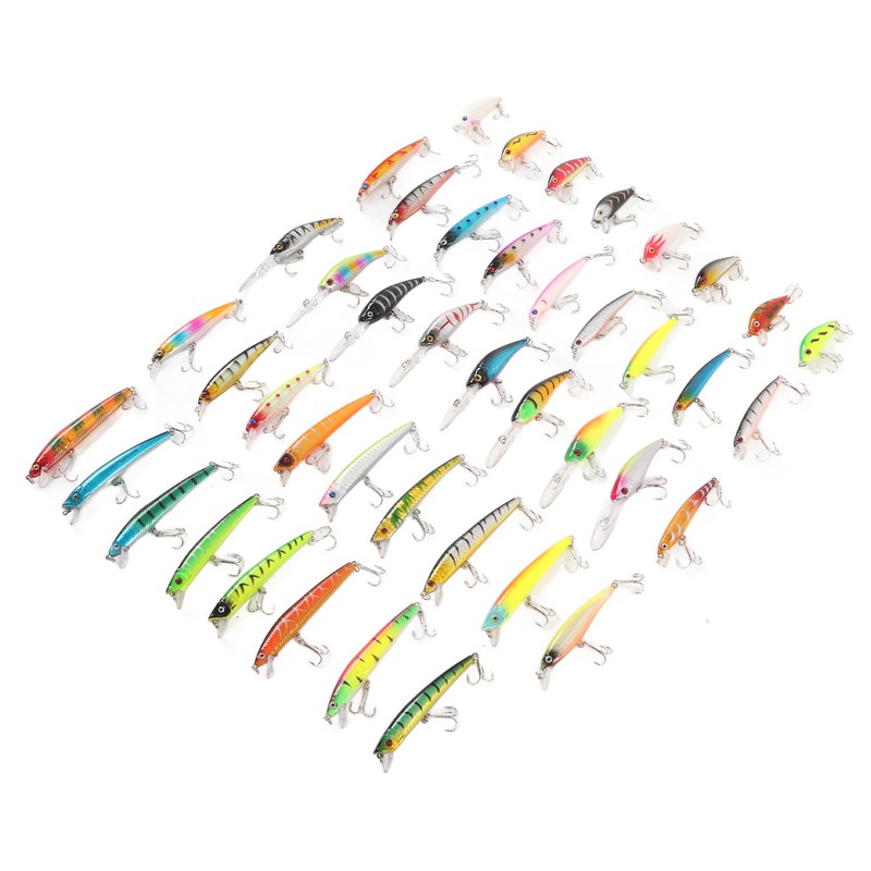 43Pcs Fishing Lure Kit Minnow Artificial Bait Universal Simulation Lure