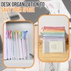 24pcs Mesh Zipper Pouch File Bags Puzzle Storage Bags, A3