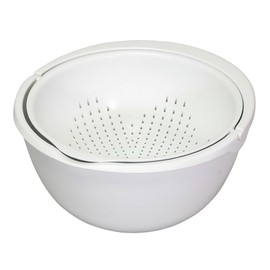 Pearl Metal Bowl Bowl Colander Bowl Set, Easy to Drain, Made in Japan, Kitchen Smile HC-626