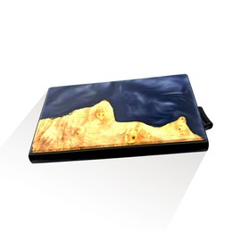 Wooden Element Wood & Resin Smart Wallets - 5 colors (Navy Blue)