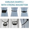XDerlin 2 Pack Strong Magnetic Curtain Tiebacks Outdoor Decorative Tie