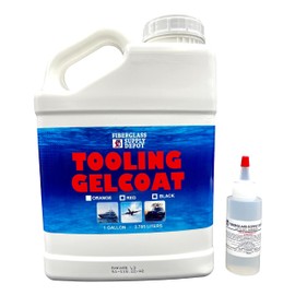 Fiberglass Supply Depot Red Tooling Gelcoat Gallon with 60cc Hardener (MEKP)