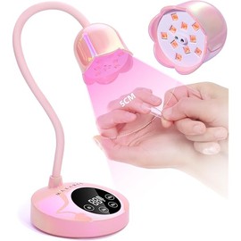 Makartt UV LED Nail Lamp - Mini UV Light for Gel Nails Polish Fast Curing Goosenecks Lamp 30W Rechargeable LED Nail Light Nail Dryer with 4 Timers & Auto Sensor for Salon Home DIY Use