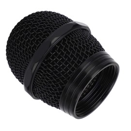 Microphone Ball Head Mesh Grill Microphone Mic Mesh Cover Stainless Steel Mic Mesh Cover Replacement Black