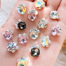 e-World Crystal Flower Gel Nail Parts Stone Jewelry / e세상 크리스탈 꽃송이 젤 네일 파츠 스톤 쥬얼리