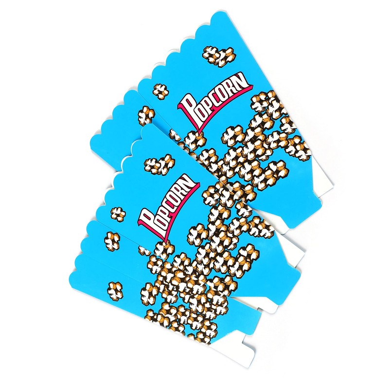 Komonee Foldable Pack Of Childrens Popcorn Holder Boxes Blue (Pack
