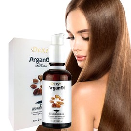 Dexe Argan Hair Oil - based on pure organic ingredients - a serum for all hair types and light colored hair - conditions, smooths and accelerates drying time / 50 ml