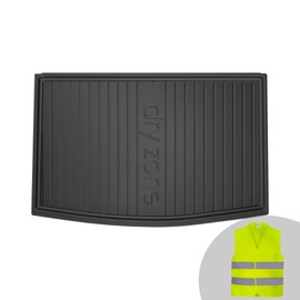 FROGUM DryZone Rubber Mat All Year Round Practical Car Boot Mat Boot Liner Suitable for Volkswagen Golf Plus 2005-2014 High Edge Robust and Durable