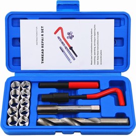 BestsQ 14pcs Thread Repair Kit M14 x 1.5mm Metric Thread Repair Insert Kit Compatible Hand Tool Set for Auto Repairing (M14-1.5)
