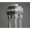 Ruins Columns Corinthian Ancient Greece Cast Marble Statue Sculpture