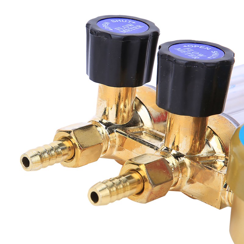 0.25MPa Argon Gas Pressure Reducer Regulator Double Gauge Meter Welding