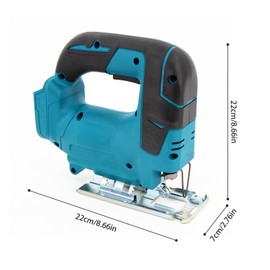 Weytoll Electric Jigsaw 1300SPM with 10 Blades for Wood Plastic Metal Cutting Support 3 Orbital Sets and 45-degree Bevel Cutting Ergonomic Design for Comfort