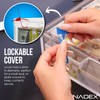Nadex Clear Acrylic Cash Box with Slipping Cover - 5mm