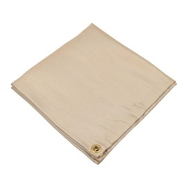 NUZAMAS 100x100cm Fire Pit Mat Grill Mat Heat Resistant Fireproof Pad Burning Stove Fireplace Mat for Outdoor Protect Deck Backyard Ground Lawn