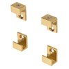 CRL Brass 5/8" Wide Mirror Clip Set