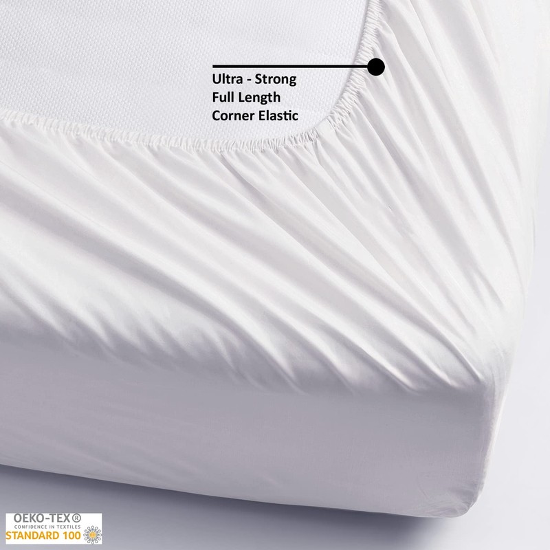 Cotton Comfort Bedding Quilted Mattress Protector King Size 30cm Deep