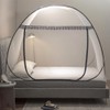 Pop Up Mosquito Net Tent for Beds with Bottom,Bed Canopy