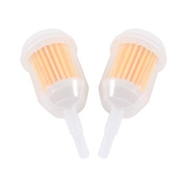 EBTOOLS 2PCS Motor Fuel Filter Universal Car Engine Petrol Inline Tube Reusable Fuel Filter 6 8 mm Hose Yellow