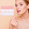 Brillo De Labios Mate Antiadherente Para Regalar, 10 Juegos Rosa