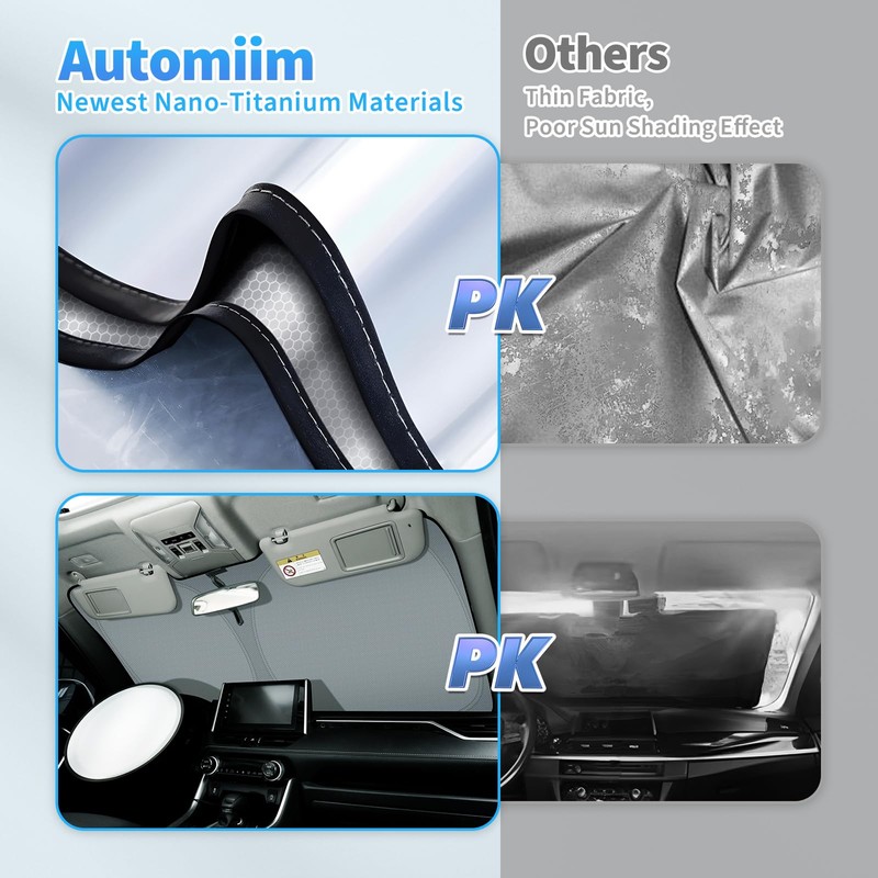 Windshield Sun Shade for 2019-2024 2025 GMC Sierra 1500 2500
