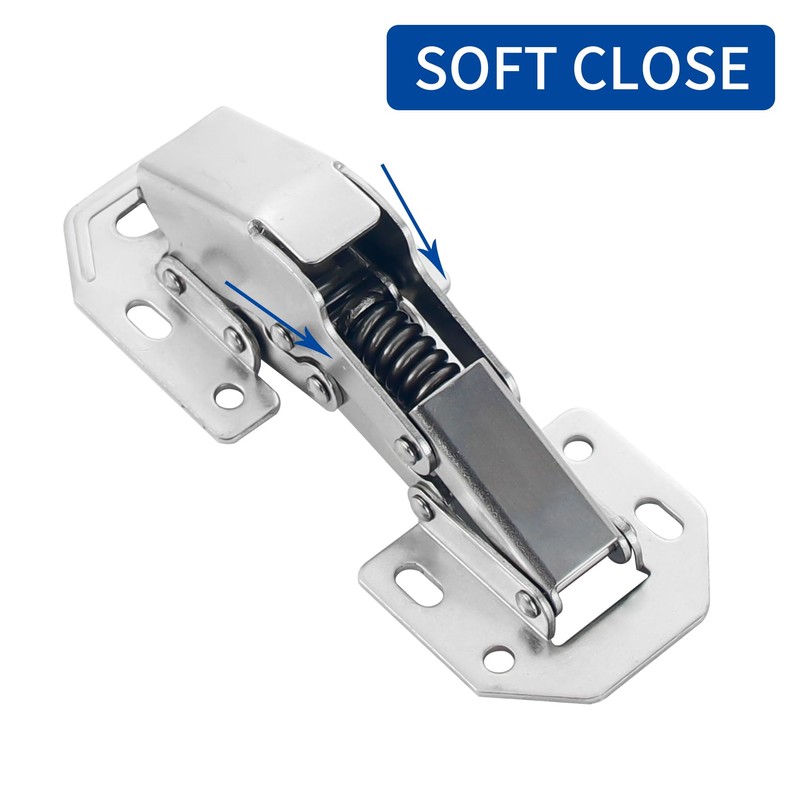 Zishengho 90 Degree 10 Pack Hidden Soft Close Surface Mount