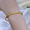 Gold Bracelet for Women designer inspired Cute Bangle Jewelry 18K