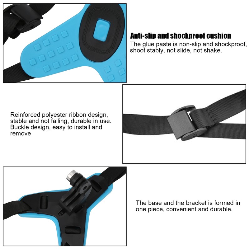 Motorcycle Helmet Front Chin Bracket Holder Fixed Strap Mount for