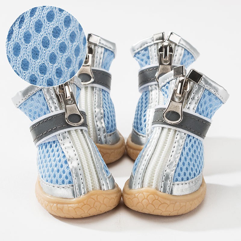Dog Boots Stylish Thickened Drop Resistance Breathable Mesh Dog Paw