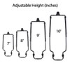 Nudiuhis 2 Piece Lampshade Harp Holder E14 E26 E27 Light