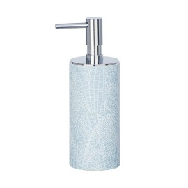 Wenko Soap Dispenser Sky 0.14 LITRE LIQUID SOAP DISPENSER, Polyresin, Light Blue, 7.5 x 6 x 17.5 cm