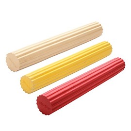 CanDo Twist-n-Bend Hand-Wrist Exercise Bars - 3-Piece Bundle - Tan, Yellow, Red