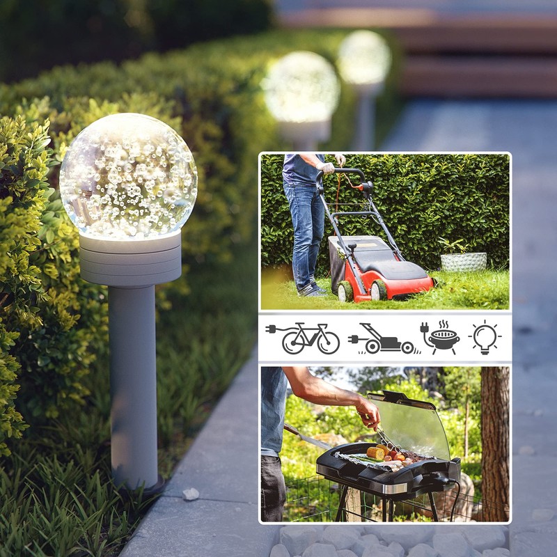 ledscom.de ledscom.de Garten Steckdosens?ule Polly f1r au?en, IP44, 2-Fach, Edelstahl,