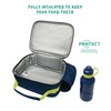 Polar Gear Football Lunch Bag Bottle Combo Insulated, Polyester, Blue
