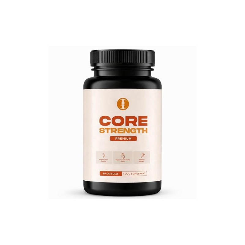 Core Strength Food Supplement 60 Capsules – Marine Collagen, Vitamin