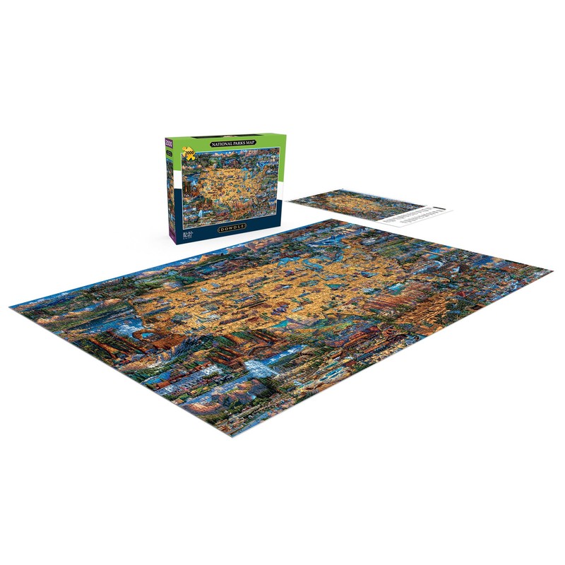 Buffalo Games - Dowdle - National Parks Map - 2000